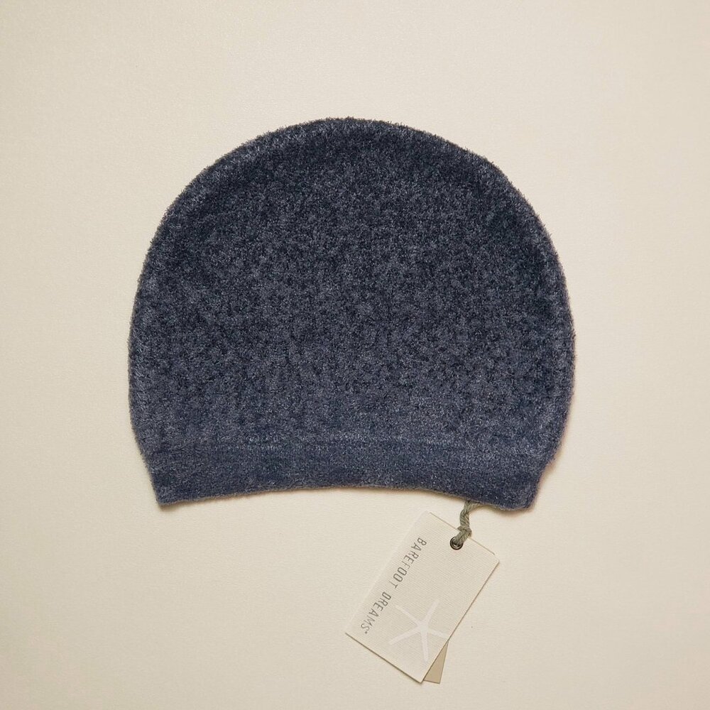 Barefoot Dreams CozyChic Lite Confetti Beanie Scarf Set OS Deep Sea Blue Indigo - Picture 5 of 16